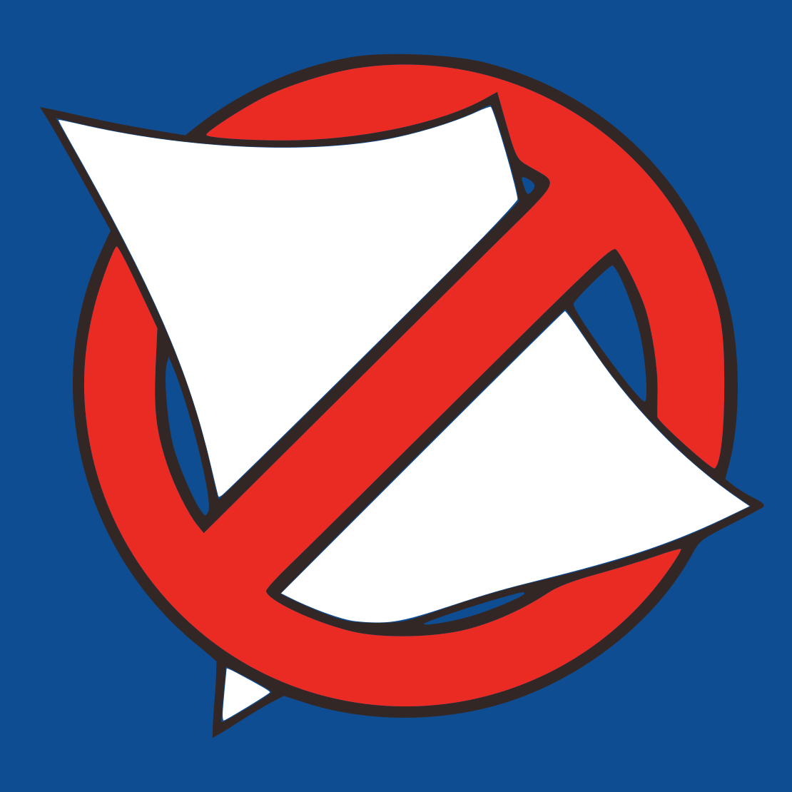 Vektorizirana rumena nalepka proti reklamam