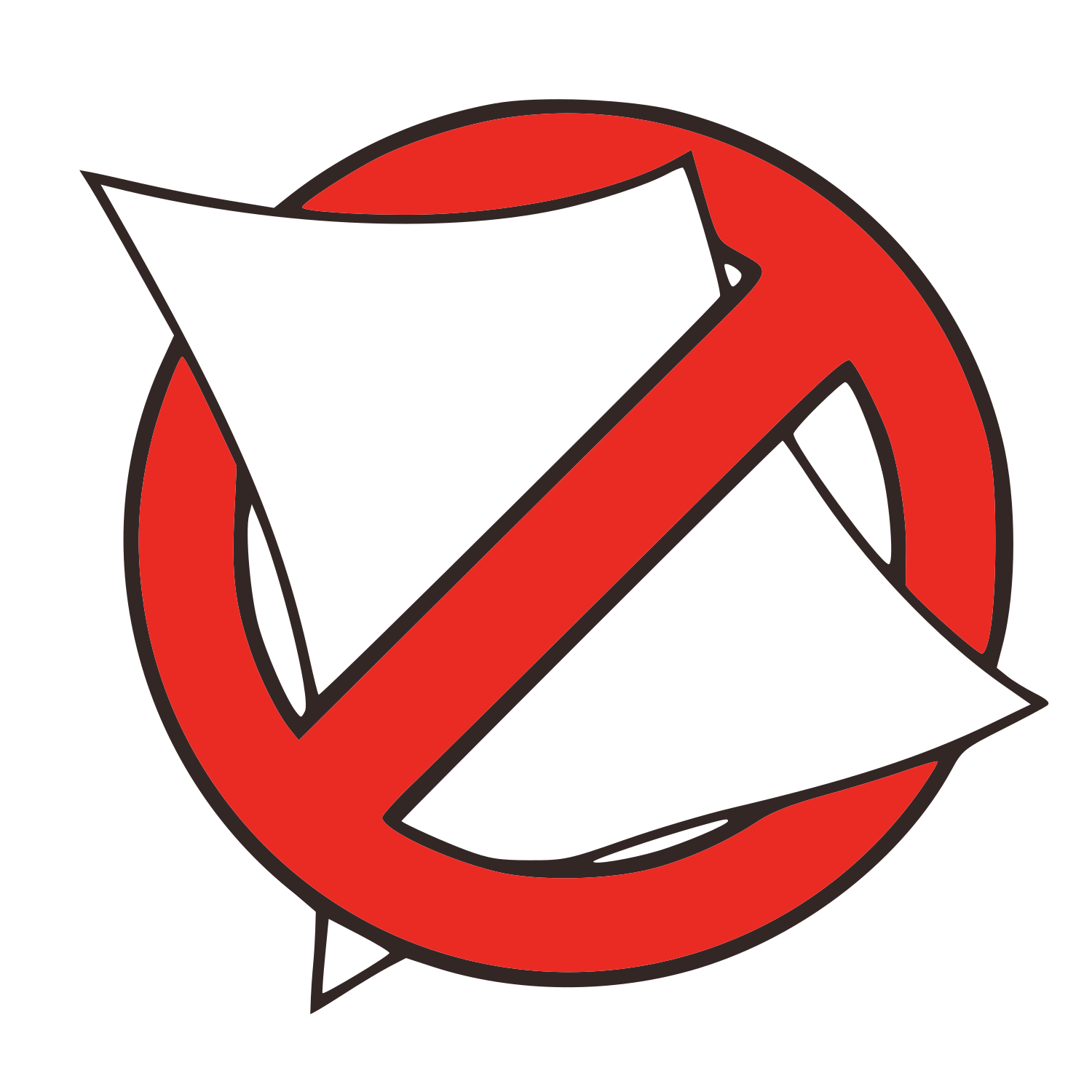 Vektorizirana rumena nalepka proti reklamam